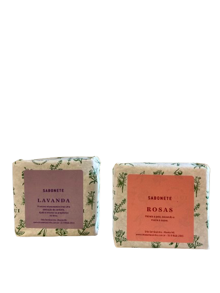 Kit sabonete de lavanda e de rosas