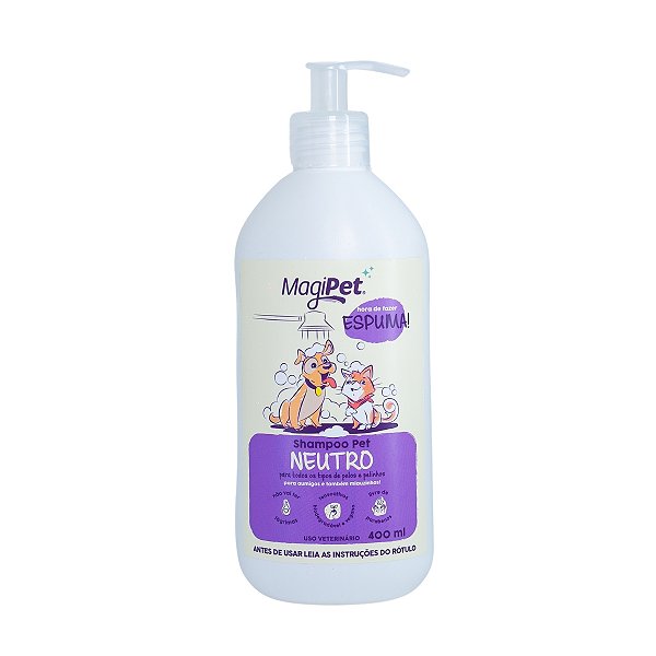 Shampoo neutro  para cachorro e gatos  Magipet 400ML