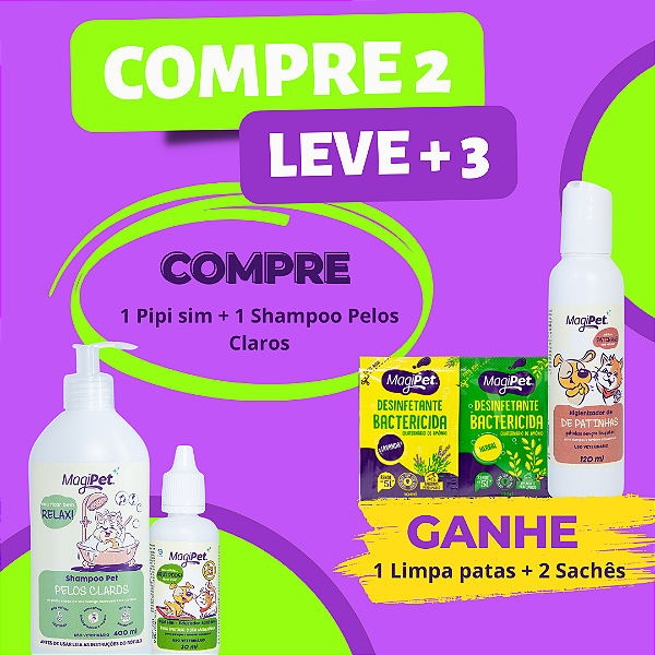 PIPI SIM 30ML + SHAMPOO PELOS CLAROS 500ML