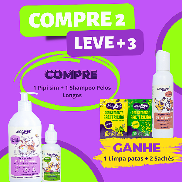 PIPI SIM 30ML + SHAMPOO PELOS LONGOS 500ML