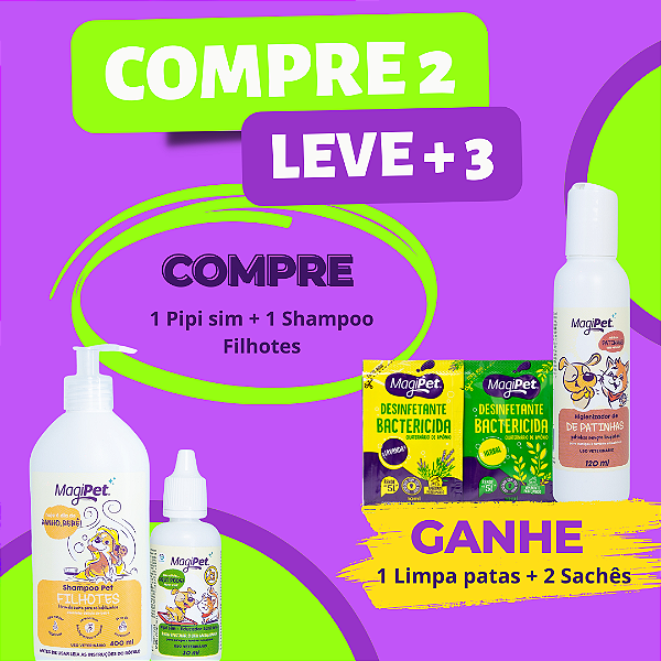 PIPI SIM 30ML + SHAMPOO FILHOTES 500ML