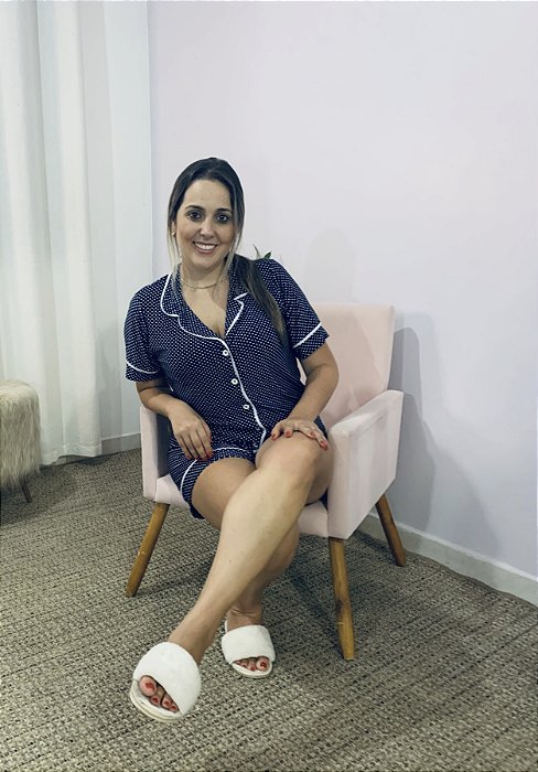 Pijama Americano Botão Martina