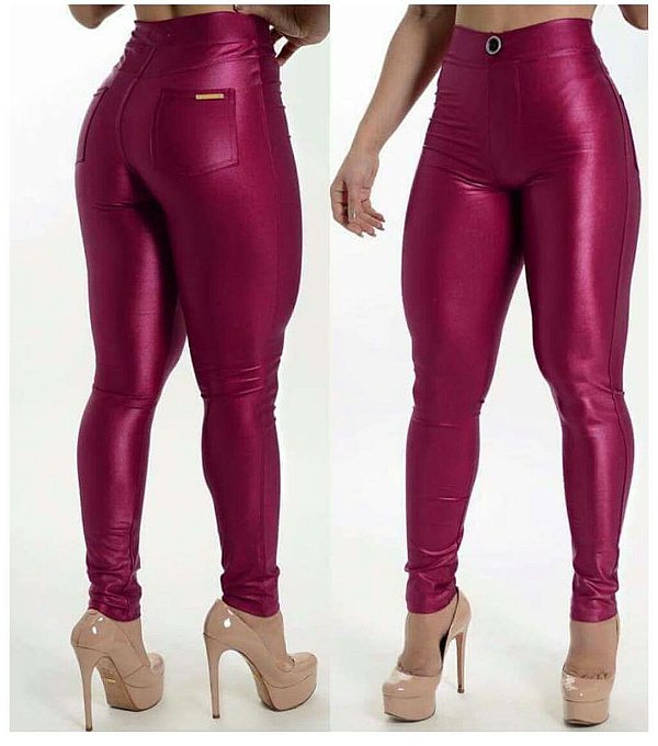 calça disco marsala