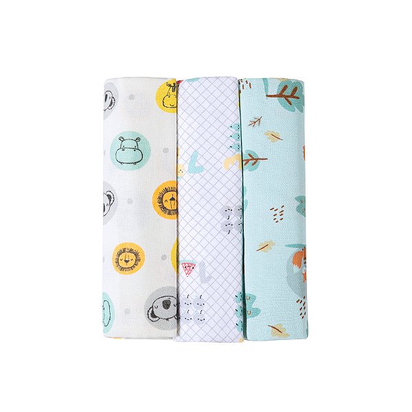Cueiro Flanelado Karinho Estampado 80cm X 80cm 03 Un