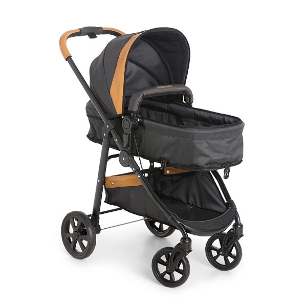 Carrinho Extreme Caramelo com Bebê Conforto Galzerano