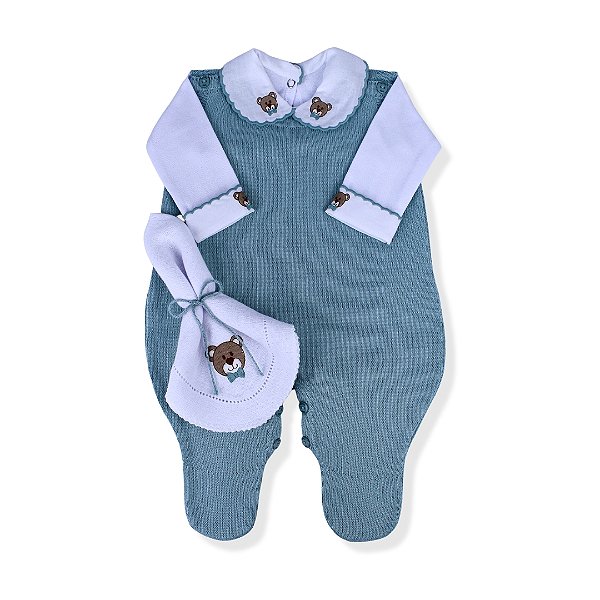 Conjunto Macacão Masculino Sanches Baby