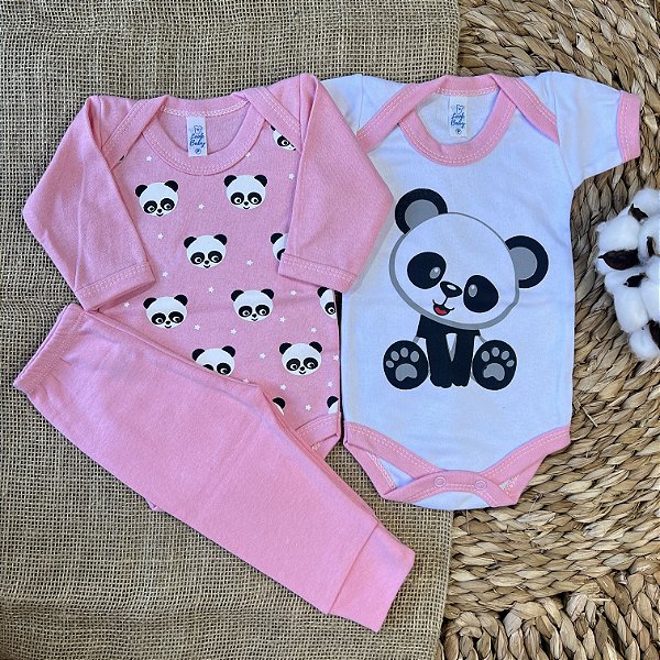 Kit: Body MC, Body ML e Calça Feminino