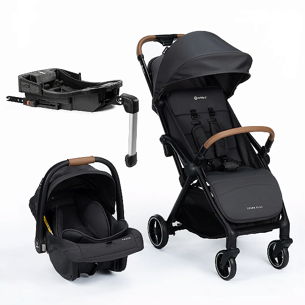 Carrinho Bebê Conforto e Base Veicular Travel System Spark Plus TRIO ISOFIX