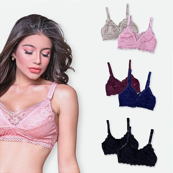 Kit 2 Sutiãs para Amamentação