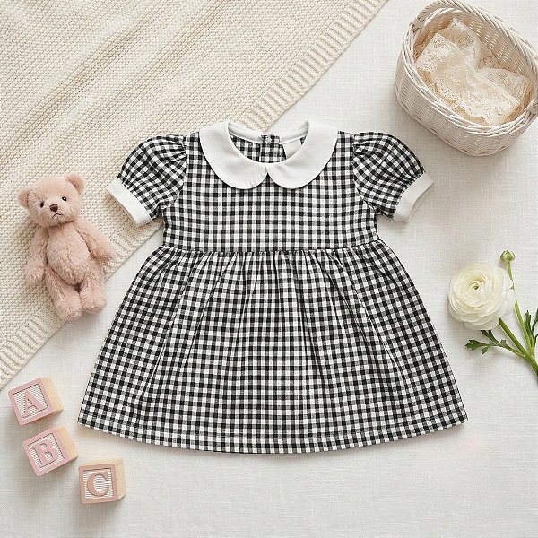 Vestido Princesa Gola Bordada Personalizado Nomde do Bebê