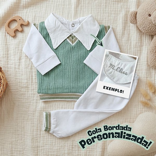Pagão Suéter com Body Gola Personalizável