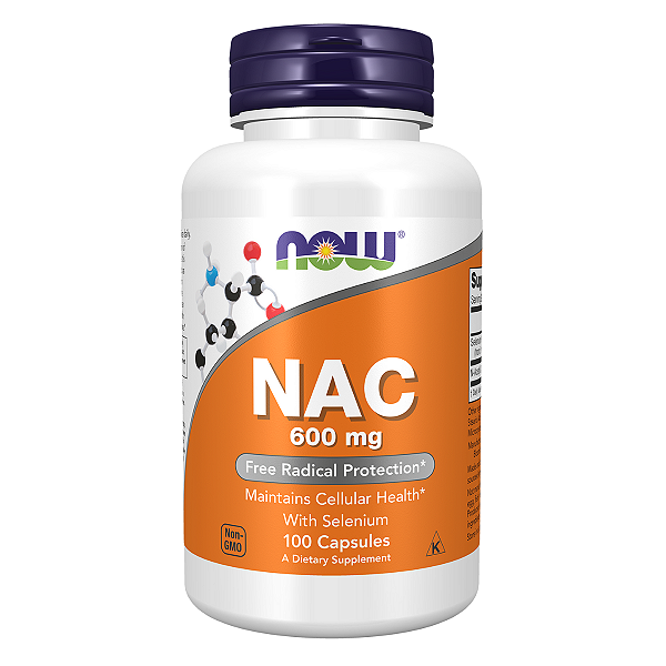NAC 600mg 100 Cápsulas NOW Foods