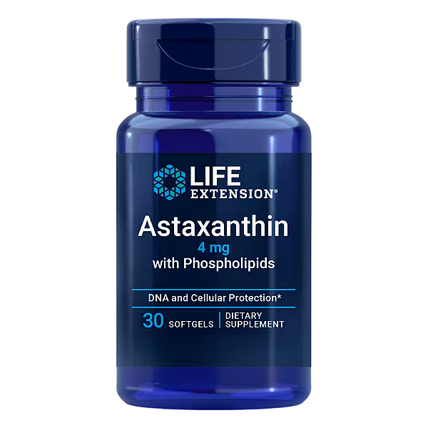 Astaxantina com Fosfolipídios 4mg 30 Softgels Life Extension