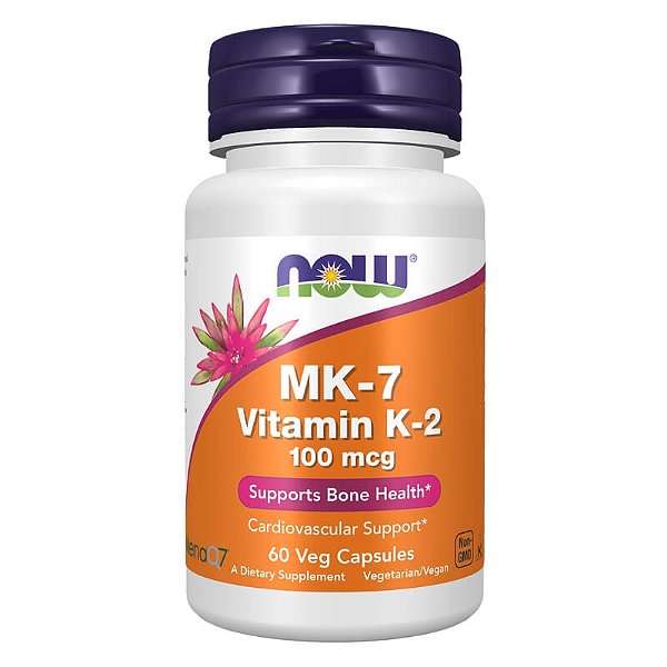 Vitamina K2 MK-7 100mcg 60 Cápsulas NOW Foods