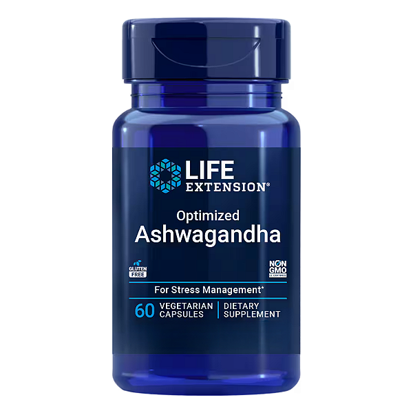 Ashwagandha Otimizada 125mg 60 Cápsulas Life Extension