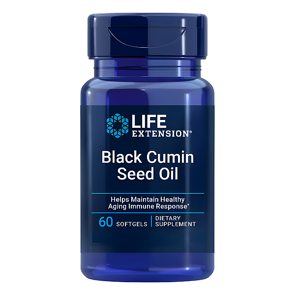 Óleo de Semente de Cominho Preto 60 Cápsulas Life Extension