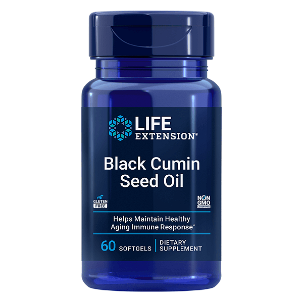 Óleo de Semente de Cominho Preto 60 Cápsulas Life Extension