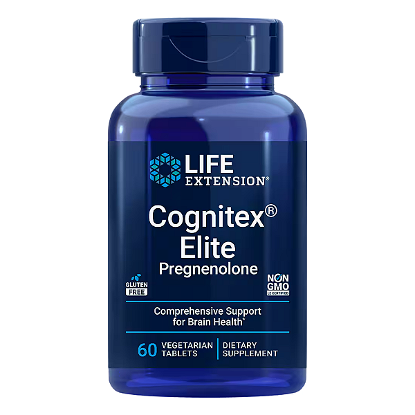 Cognitex Elite Pregnenolona 60 Tabletes Life Extension