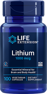 Life Extension, Lithium 1000mcg 100 Cápsulas