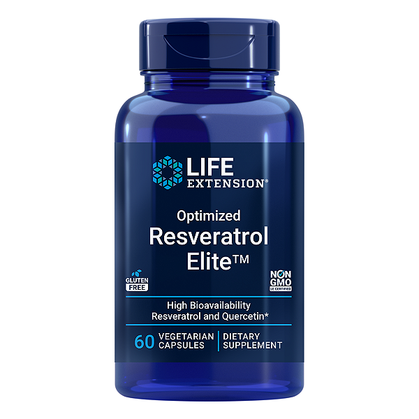 Resveratrol Elite Otimizado 60 Cápsulas Life Extension