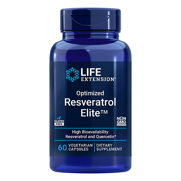 Resveratrol Elite Otimizado 60 Cápsulas Life Extension