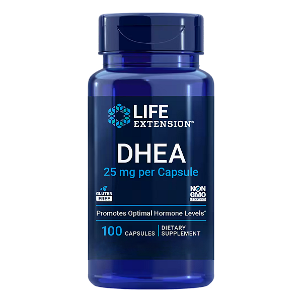 DHEA 25mg 100 Cápsulas Life Extension