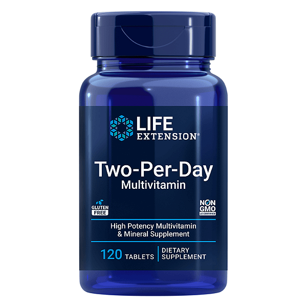 Multivitamínico Two Per Day 120 Cápsulas Life Extension
