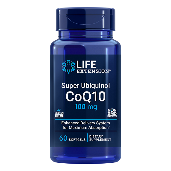 Super Ubiquinol CoQ10 100mg 60 Softgels Life Extension