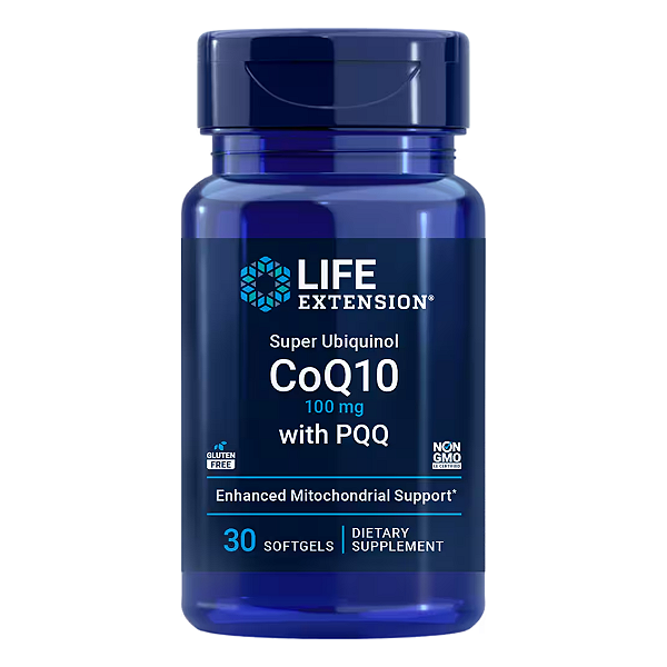 Super Ubiquinol CoQ10 com PQQ 100mg 30 Cápsulas Life Extension