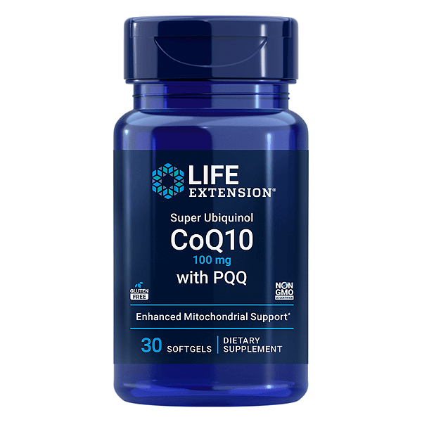 Super Ubiquinol CoQ10 com PQQ 100mg 30 Cápsulas Life Extension