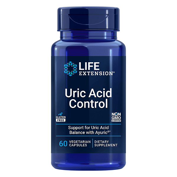 Controle de Ácido Úrico (Uric Acid Control) 60 Cápsulas Life Extension