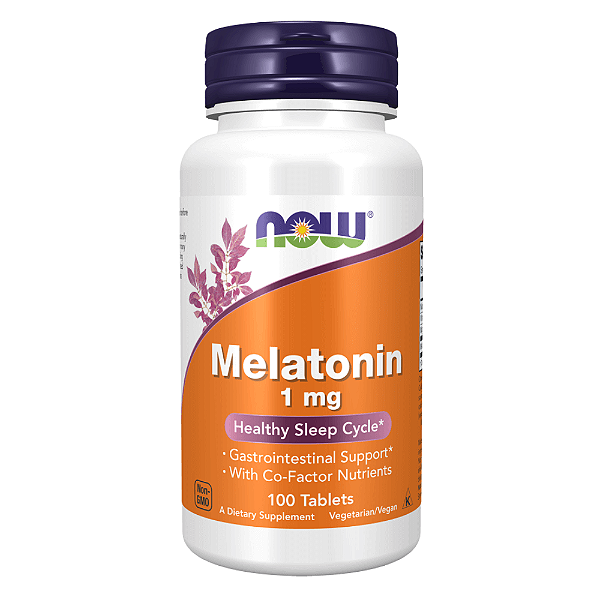 Melatonina 1mg 100 Tabletes NOW Foods