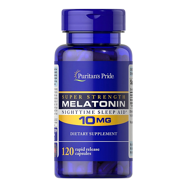 Melatonina 10mg 120 Cápsulas Puritan's Pride