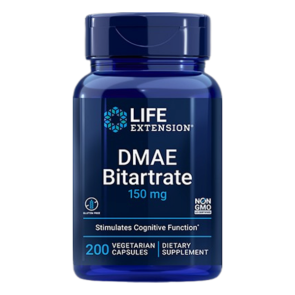 Life Extension, DMAE Bitartrate 150mg 200 Cápsulas
