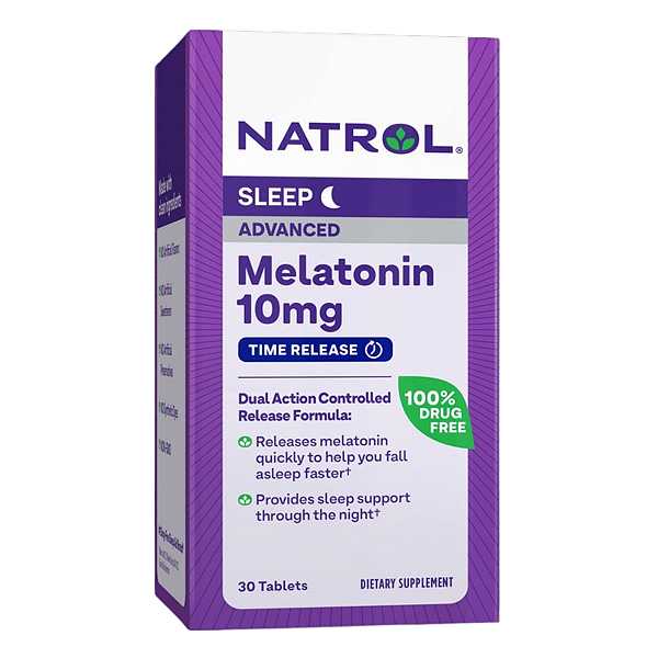 Melatonina 10mg Advanced Sleep 100 Tabletes Time Release Natrol