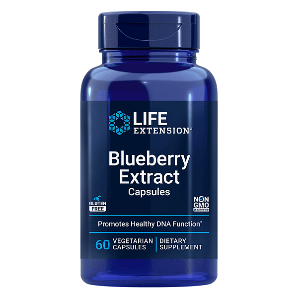 Extrato de Mirtilo (Blueberry Extract) 60 Cápsulas Life Extension