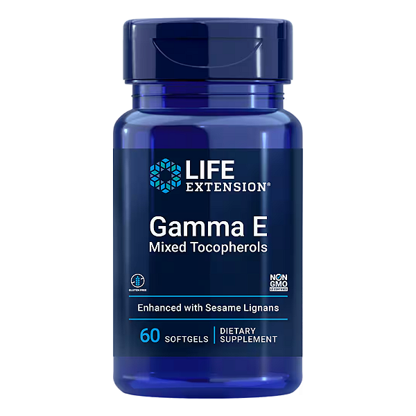 Gamma E Tocoferóis Mistos 60 Softgels Life Extension