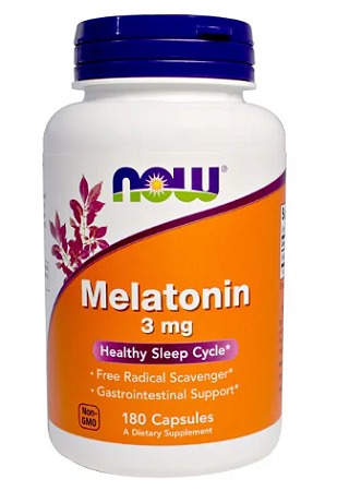 Melatonina 3mg 180 Cápsulas NOW Foods