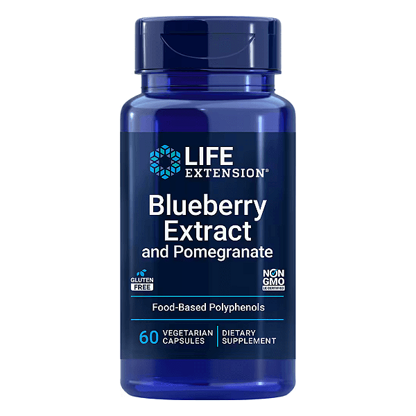 Blueberry Extract e Pomegranate 60 Cápsulas Life Extension