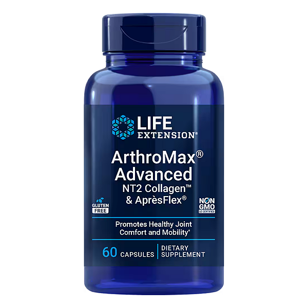 ArthroMax Advanced Colágeno NT2 e ApresFlex 60 Cápsulas Life Extension