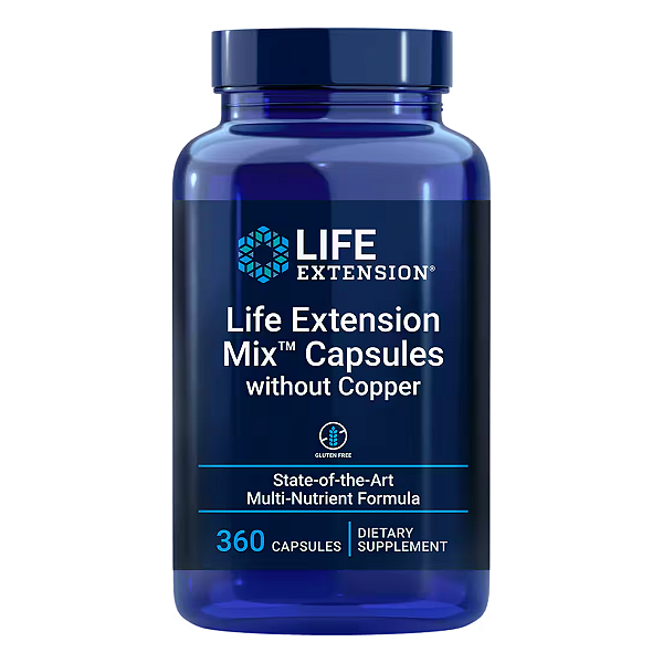 Mix Cápsulas (sem Cobre) 360 Cápsulas Life Extension