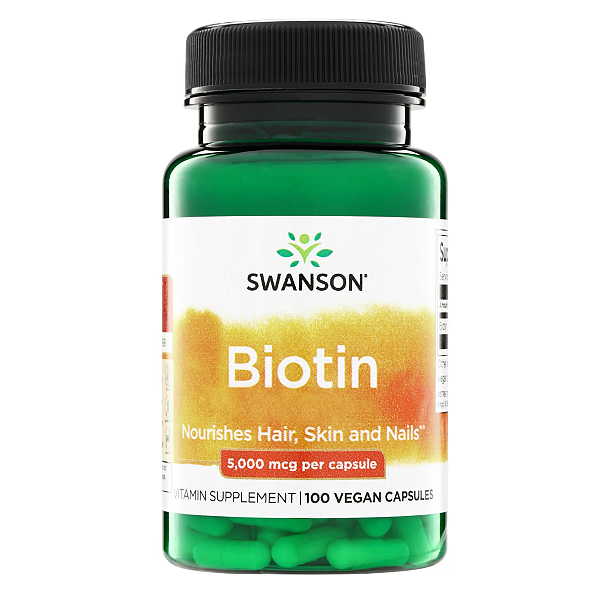 Biotina 5mg 100 Cápsulas Swason
