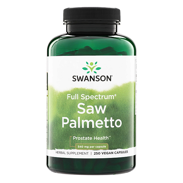 Saw Palmetto 540mg 250 Cápsulas Swanson