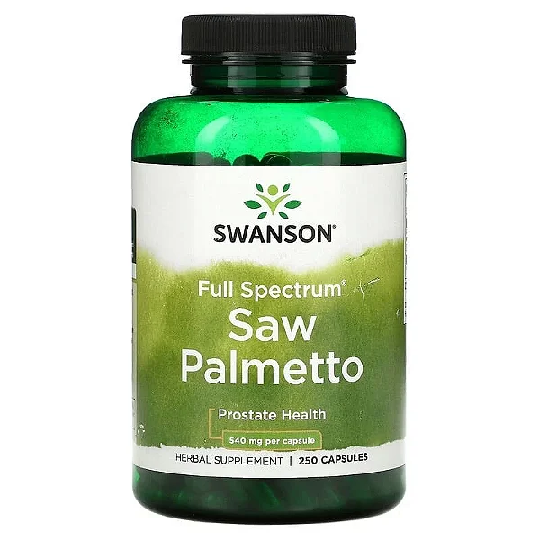 Saw Palmetto 540mg 250 Cápsulas Swanson