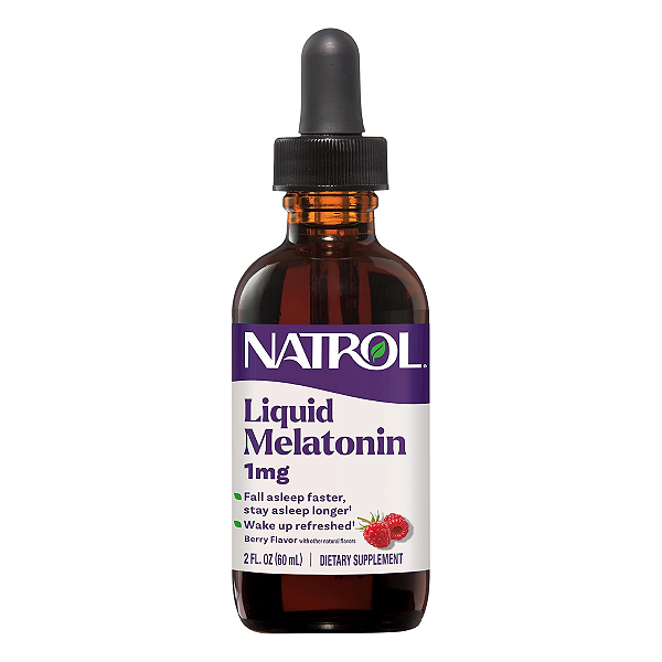 Melatonina 1mg Líquida 59ml Frutas Vermelhas Natrol