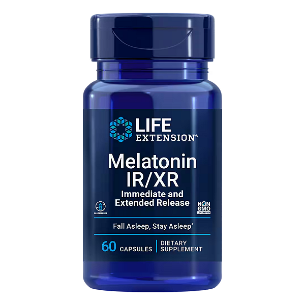 Melatonina IR/XR 60 Cápsulas Life Extension