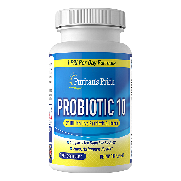 Probiotic 10 120 Cápsulas Puritan's Pride