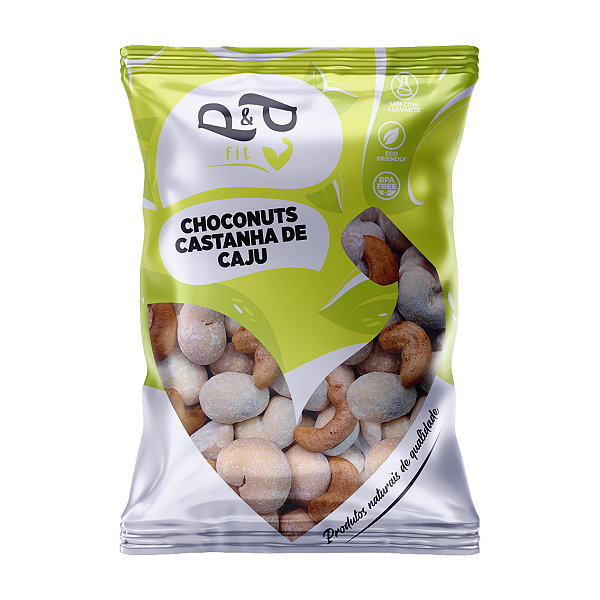 Choconuts P&P Castanha de Caju com Chocolate Branco - Drageado