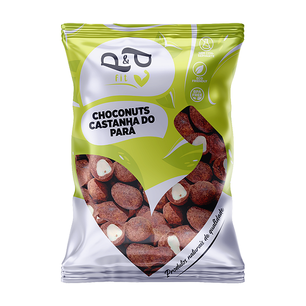 Choconuts P&P Castanha do Pará Chocolate 70% Drageado