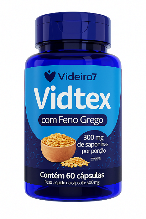 VidTex (Feno Grego, Boro, Zma, B6) 500mg 60 Cápsulas